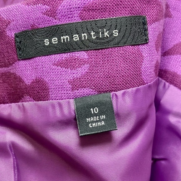 Semantiks purple pencil skirt - size 10 - Picture 2 of 3